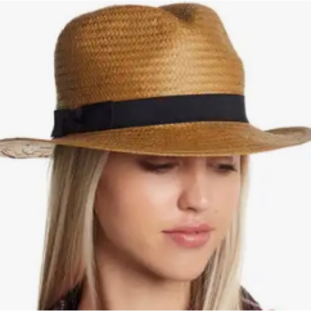 NWT Flat Weave Panama Hat